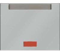 Hager K5 - Key with Porta ROTULO Lens Steel