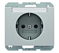 Hager K5 - Toma Current SCHUKO Label Holder Aluminium