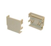 Hager KZN024 End Cap White For Phase Rail 4-Pin 1pc