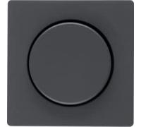 Hager - Lid Central Q.1/q.3 Button for Regulation Anthracite