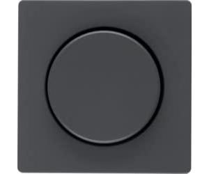 Hager - Lid Central Q.1/q.3 Button for Regulation Anthracite