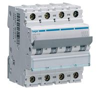 Hager M Series - Automatic Magnetic Thermal -M Curve-B 6ka 4 Poles 16a