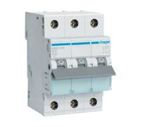 Hager Circuit Breaker 3-Phase 10 A 230/400 V IP2x Protection MBN310