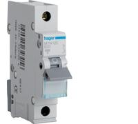 Hager MTN120 Miniature Circuit Breaker, 1 Pole, 1 Module, Type B, 6 kA Breaking Capacity, 20 A Current
