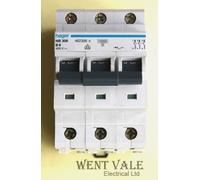 Hager NB306 - 6a Type B Triple Pole MCB Unused