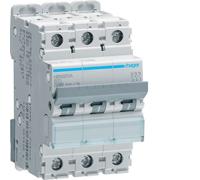 Hager NBN320A 20A Triple Pole B Curve 10kA MCB