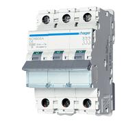 Hager NCN306A 6A Triple Pole C Curve 10kA MCB