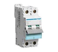Hager NDN204 circuit breaker 2pole 10kA D-4A 2M