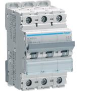 Hager NDN332A 32A Triple Pole 3 Module D Curve 10kA/15kA MCB