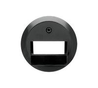 Hager Nostalgia Central Plate for 2 Toma EUA Black