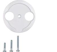 Hager Nostalgia Central Plate for tv-r-sat Polar White