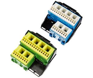 Hager PE/N-Clamp with Carrier FZ384 2 x 28 Quick Connect Main Cable Clamp 3250612770038