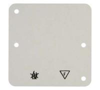 Hager - Plate Blind auto-ext. 1 Element White