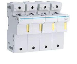 Hager - portafusible 22 x 58 100 A 3 Poles + Neutral