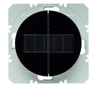 Hager - Push Button Surface Double Solar usbquicklink SM RX Black