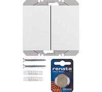 Hager - Push Button Surface Double usbquicklink SM K1 White Polar Brightness