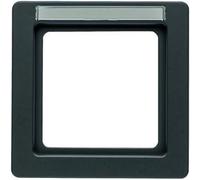 Hager Q.1 - Frame 1 Element Label Anthracite Velour