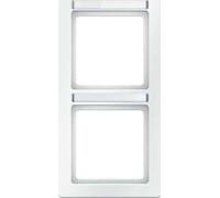 Hager q.1 - Frame 2 Vertical Elements with Polar White Rotating