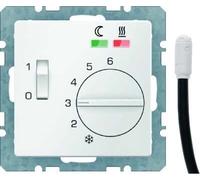 Hager Q.1 - Plate Thermostat Underfloor Heating Switch + Lens + Mechanism White Polar
