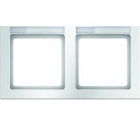 Hager q.3 Frame 2 Landscape q3 White Polar Velvet Label Holder