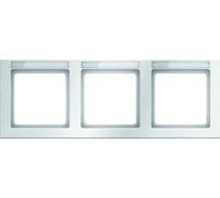 Hager q.3 Frame 3 Landscape q3 White Polar Velvet Label Holder