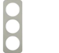 Hager r.1 - Frame r1 Steel 3 Elements Polar White
