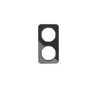 Hager R.1 - Framework R1 2 Elements Black Gloss