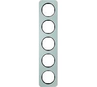 Hager R.1 - Framework R1 5 Elements Aluminium/Black
