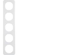 Hager R.1 - Framework R1 5 Elements White Polar Brightness