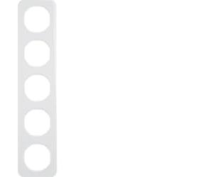 Hager R.1 - Framework R1 5 Elements White Polar Brightness