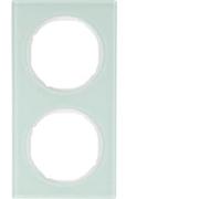 Hager R.3 - Frame R3 2 Elements Polar White Glass