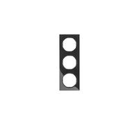 Hager r.3 - Frame R3 3 Elements Black Gloss