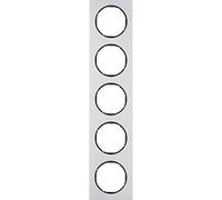 Hager R.3 - Frame R3 5 Elements Aluminium/Black