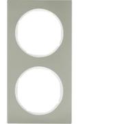 Hager r.3 Frame R3 Steel 2 Elements Polar White