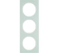 Hager R.3 - Framework R3 3 Elements White Glass Polar