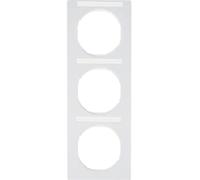 Hager r.3 - Marco r3 Vertical Label Holder White Polar Gloss