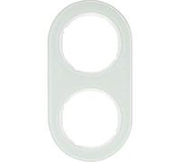 Hager r.Classic Frame Classic 2 Elements Glass White Polar