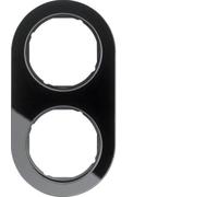 Hager R. Classic Frame rclassic 2 Elements Black Glass