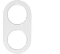 Hager R. Classic Frame rclassic 2 Elements White Polar Brightness