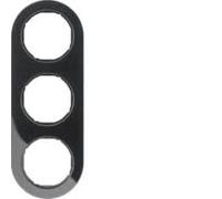 Hager R. Classic Frame rclassic 3 Elements Black Gloss