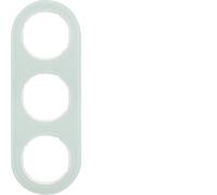 Hager R. Classic Frame rclassic 3 Elements White Glass Polar