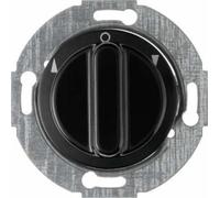 Hager - Rotating Push Button with Remote and Central Plate Black