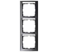Hager s.1 - Frame 3 Vertical Series 1 Label Holder Matt Anthracite