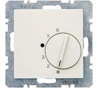 Hager Berker Room Thermostat With Changeover Contact White Glossy - 20268982