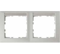 Hager S1 - Frame 2 Elements Horizontal Polar White Brightness