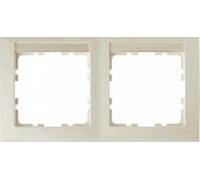 Hager S1 - Frame 2 Elements Horizontal White Brightness