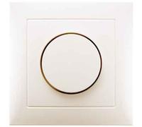 Hager s1 Mono-Pad Regulator Plate with White Gloss Frame