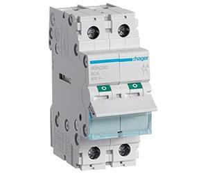 Hager SB, 400 V, White, Small