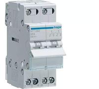 Hager SFT232 - Modular 2 Pole Switch 32a Common Up i-0-ii
