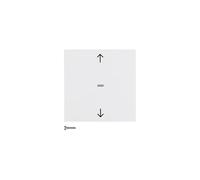 Hager - Single Key Blind AM Without B White Polar Gloss
